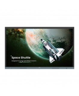 BenQ RE6504 Interactive flat panel 165.1 cm (65") 450 cd/m² 4K Ultra HD Black, Grey Touchscreen Built-in processor Android