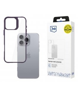 3MK Satin Armor Case+ mobilo telefonu apvalks 17,5 cm (6.9") Aploksne Lillā, Caurspīdīgs
