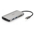 D-Link DUB-M810 kannettavien tietokoneiden telakka ja porttitoistin Langallinen USB 3.2 Gen 1 (3.1 G