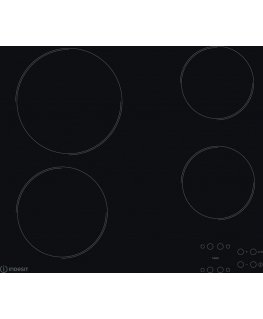 Indesit AAR 160 C musta Kiinteä 58 cm Keraaminen 4 alue(tta)