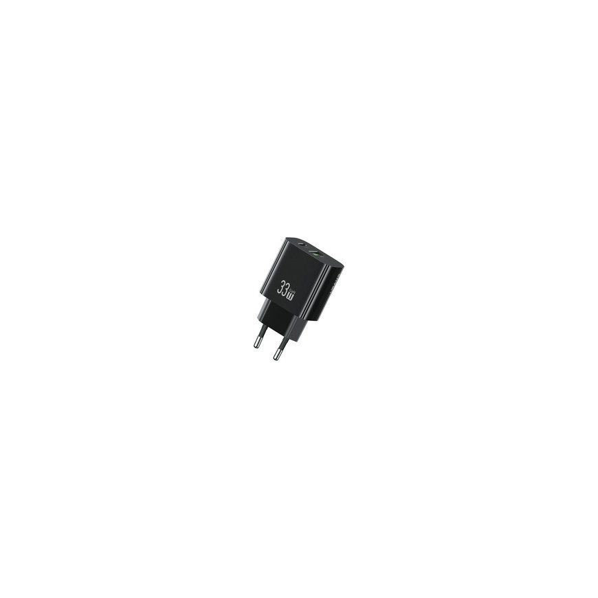 Wall Charger USAMS CC317 T65 33W 1xUSB-C 1xUSB-A Fast Charging