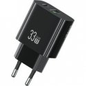 Sieninis įkroviklis USAMS CC317 T65 33W 1xUSB-C 1xUSB-A Greitas įkrovimas Sieninis įkroviklis USAMS CC317 T65 33W 1xUSB-C 1xUSB-A Greitas įkrovimas