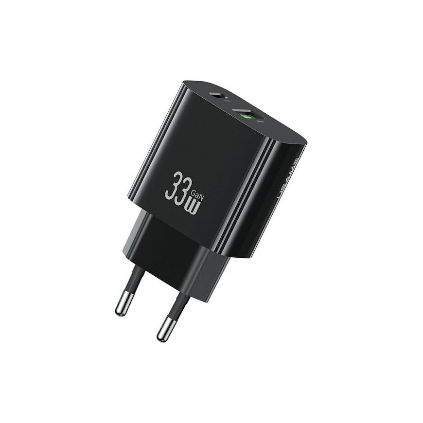 Wall Charger USAMS CC317 T65 33W 1xUSB-C 1xUSB-A Fast Charging – 2