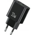 Seina laadija USAMS CC317 T65 33W 1xUSB-C 1xUSB-A Kiire laadimine Seina laadija USAMS CC317 T65 33W 1xUSB-C 1xUSB-A Kiire laadimine
