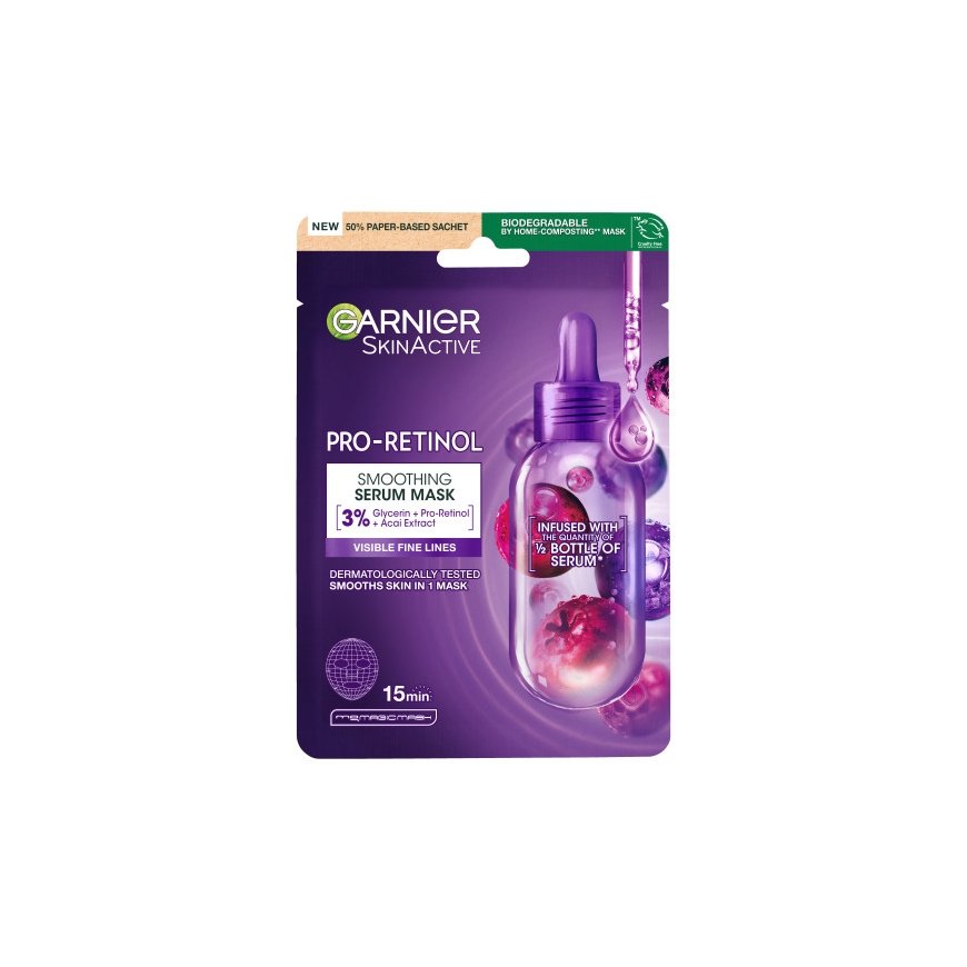 Garnier Ādas dabas Pro-Retinola izlīdzinošā seruma