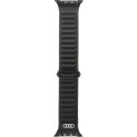 Audi Logo Genuine Leather Magnetic Ring Strap for Apple Watch 44 Audi Logo Genuine Leather Magnetic Ring Strap for Apple Watch 44