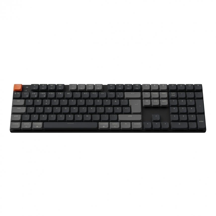 Keychron K5v2 RGB Hot Swap 100% mekaaninen näppäimistö, Keychron Low Profile 2.0 Red -kytkimet – 2