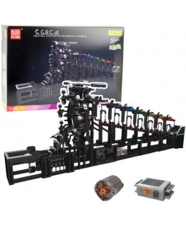 Lean Toys Konstruktorius su rutuliniu taku ir elektros varikliu, 2520 detalių