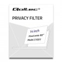 Qoltec 51051 monitoru pretatspīduma & privātuma filtrs 35,6 cm (14") Portatīvais dators Qoltec 51051 monitoru pretatspīduma & privātuma filtrs 35,6 cm (14") Portatīvais dators