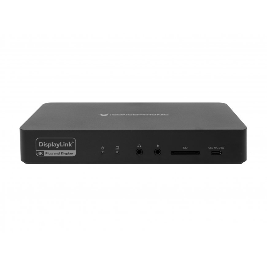 Conceptronic DONN31B kannettavien tietokoneiden telakka ja porttitoistin Langallinen USB 3.2 Gen 2 ( – 2