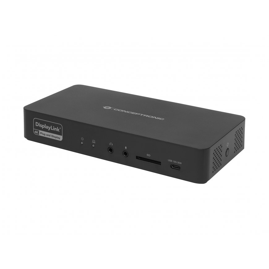 Conceptronic DONN31B dokstacija Vadu USB 3.2 Gen 2 (3.1 Gen 2) Type-C Melns – 4