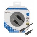 Deltaco USBC-1004-K USB cable USB 2.0 1 m USB A Black Deltaco USBC-1004-K USB cable USB 2.0 1 m USB A Black