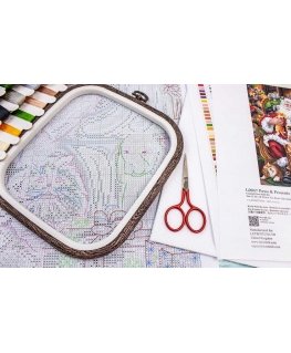 Letistitch Krustdūrienu izšūšanas komplekts "Paws & Presents" 32x46 cm SLETIL9947