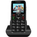 EVOLVEO EasyPhone, mobile phone for seniors with charging stand, black EVOLVEO EasyPhone, mobile phone for seniors with charging stand, black