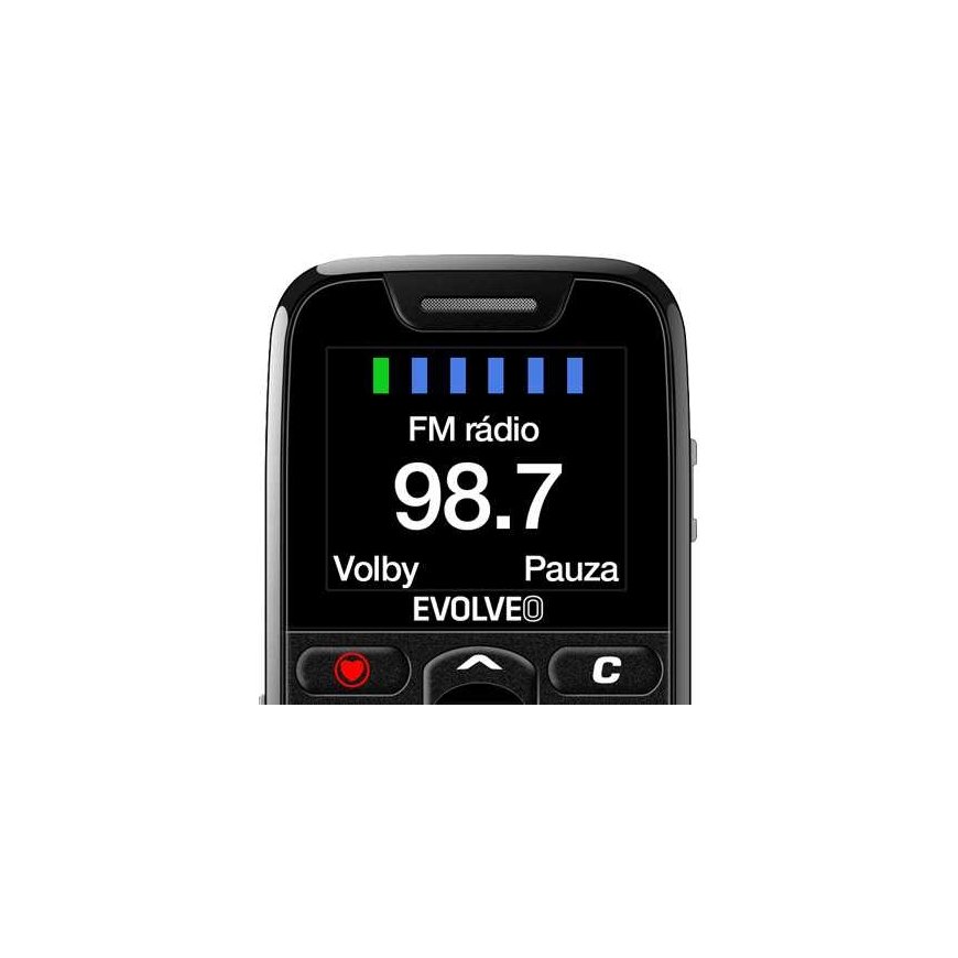 EVOLVEO EasyPhone, mobile phone for seniors with charging stand, black – 4