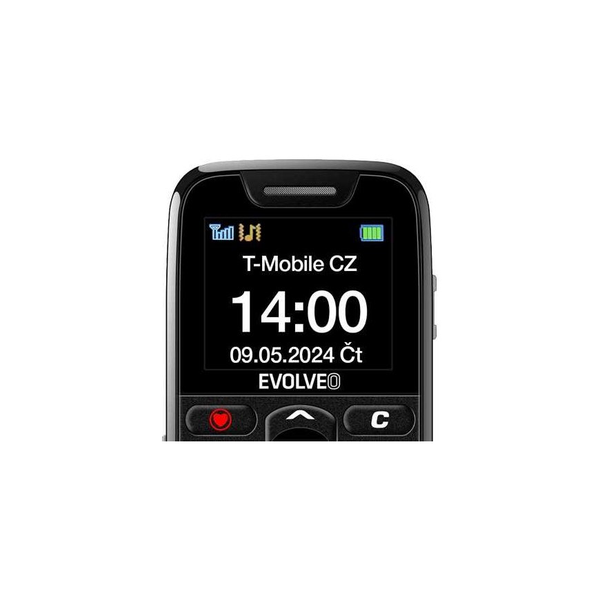 EVOLVEO EasyPhone, vanuritelefon, millel on laadimisalus, must – 5