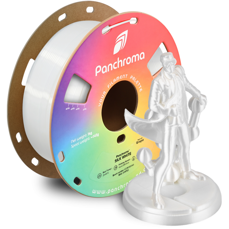 Polymaker Panchroma PLA Silk 1.75mm 1kg - Silk Baltas