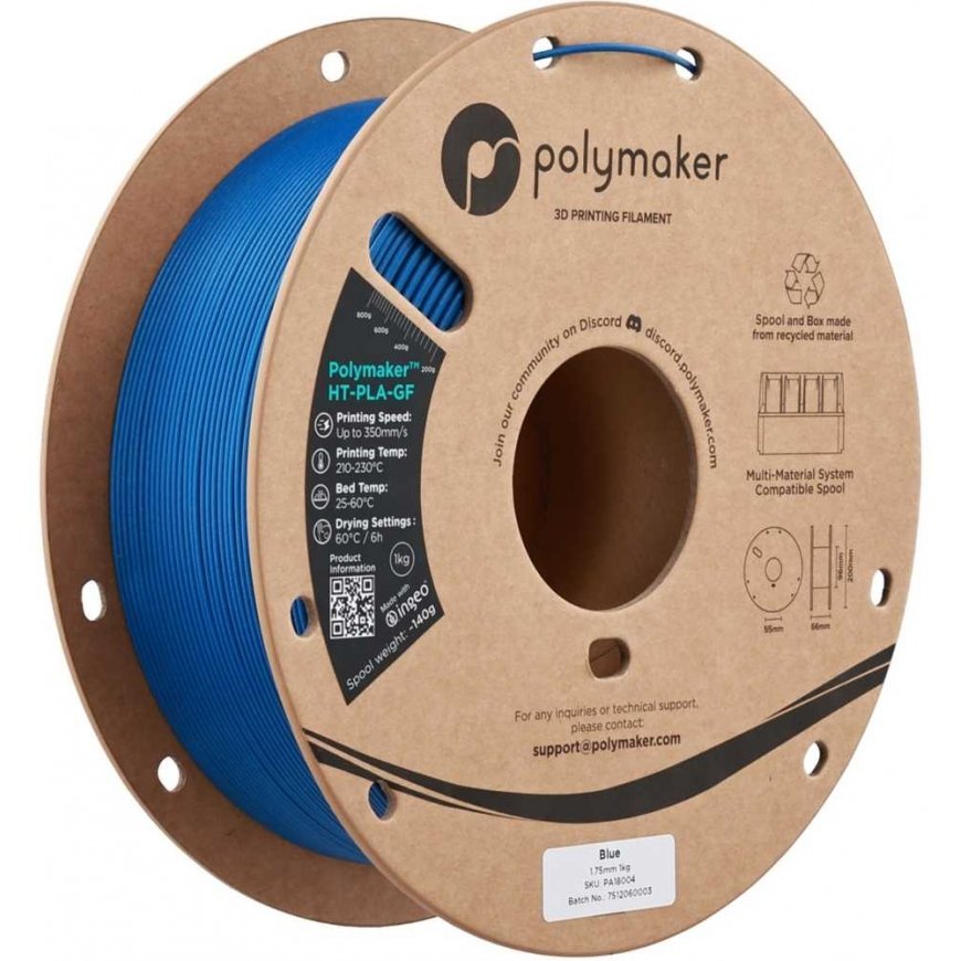 Polymaker HT-PLA-GF 1.75mm 1kg - Sinine
