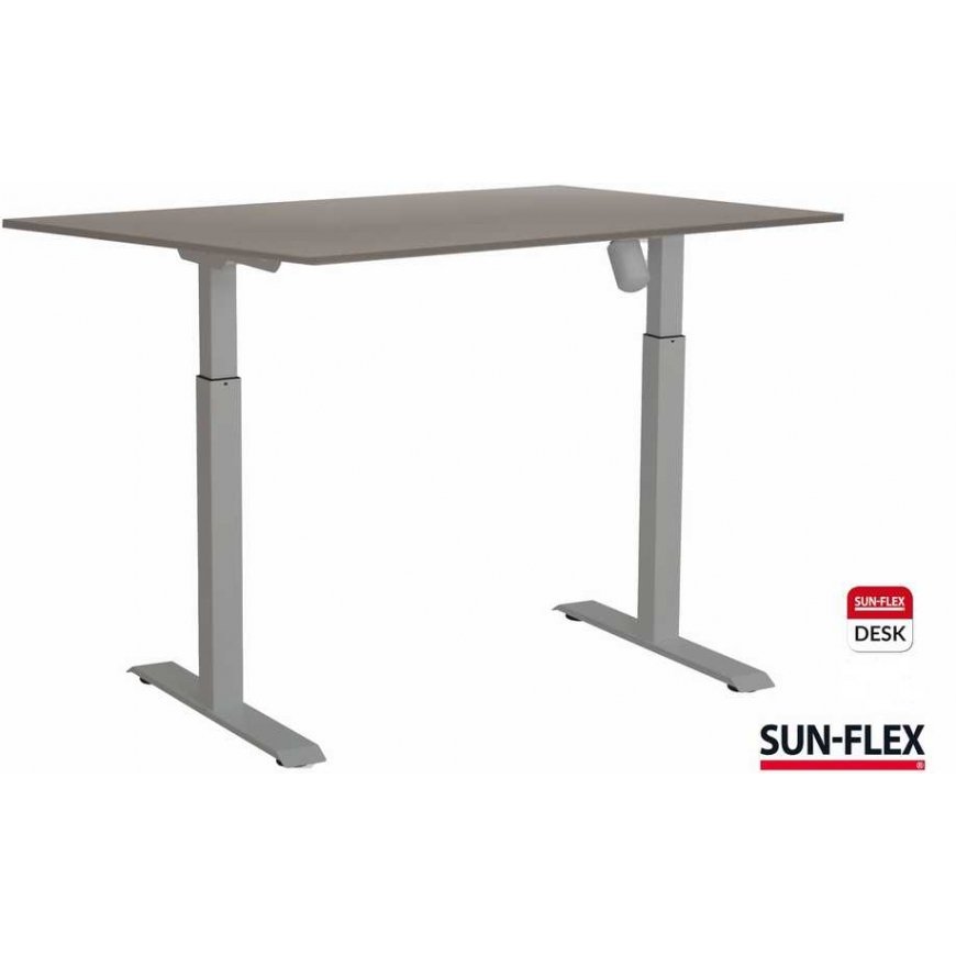 SUN-FLEX ADAPT I adjustable height table, single motor, gray 120x80cm