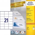 Avery 3481 pašlīmējošā etiķete Taisnstūris Pastāvīgs Balts 2100 pcs