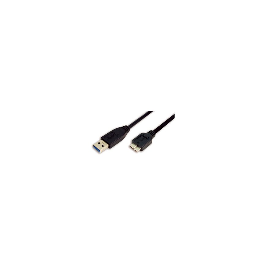 LogiLink 1m USB 3.0 USB kabelis USB 3.2 Gen 1 (3.1 Gen 1) USB A Micro-USB B Melns