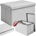 Samta pelēks pūkains krēsls 60x30x30 cm Ruhhy 25994 Samta pelēks pūkains krēsls 60x30x30 cm Ruhhy 25994