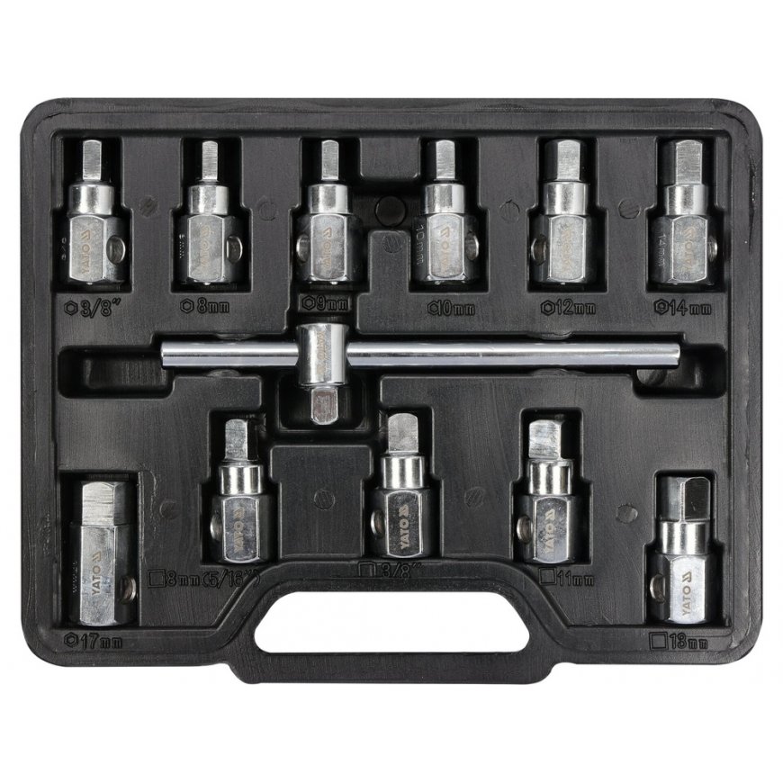 Yato YT-0600 uzmavas uzgriežņatslēga Uzgriežņatslēgu komplekts 12 pcs
