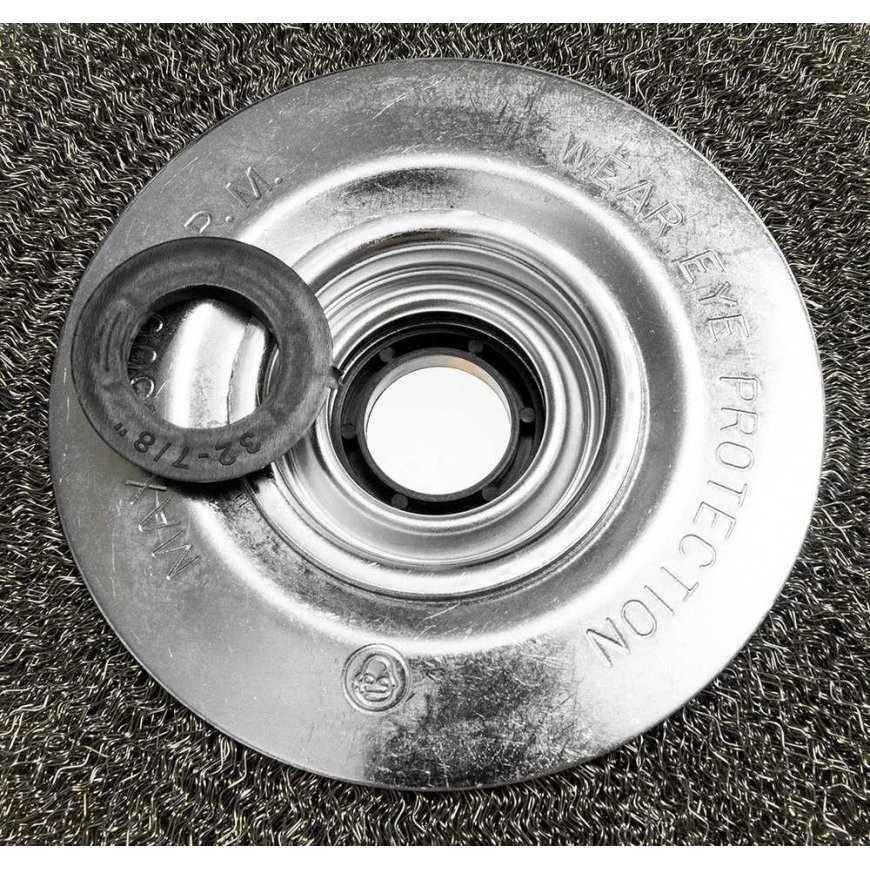 Graphite Wire Brush Disc 200 x 32 mm, crimped wire, steel – 5