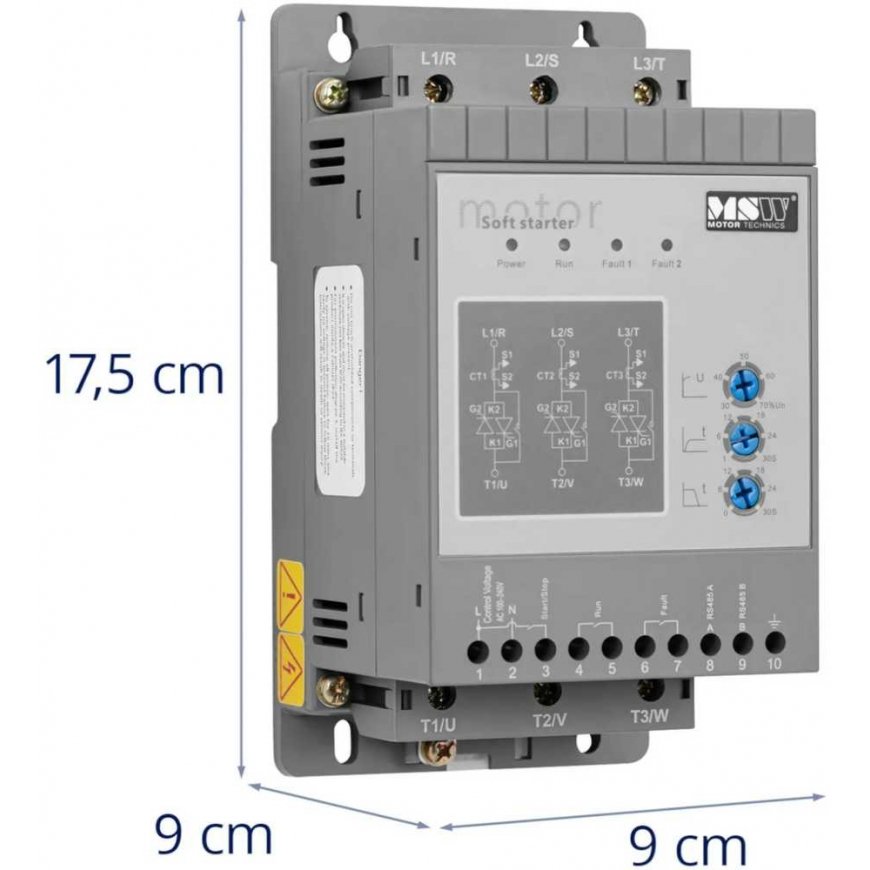 MSW Mīkstā palaišanas ierīce 3 A 1.5 kW 400 / 100-240 V – 4