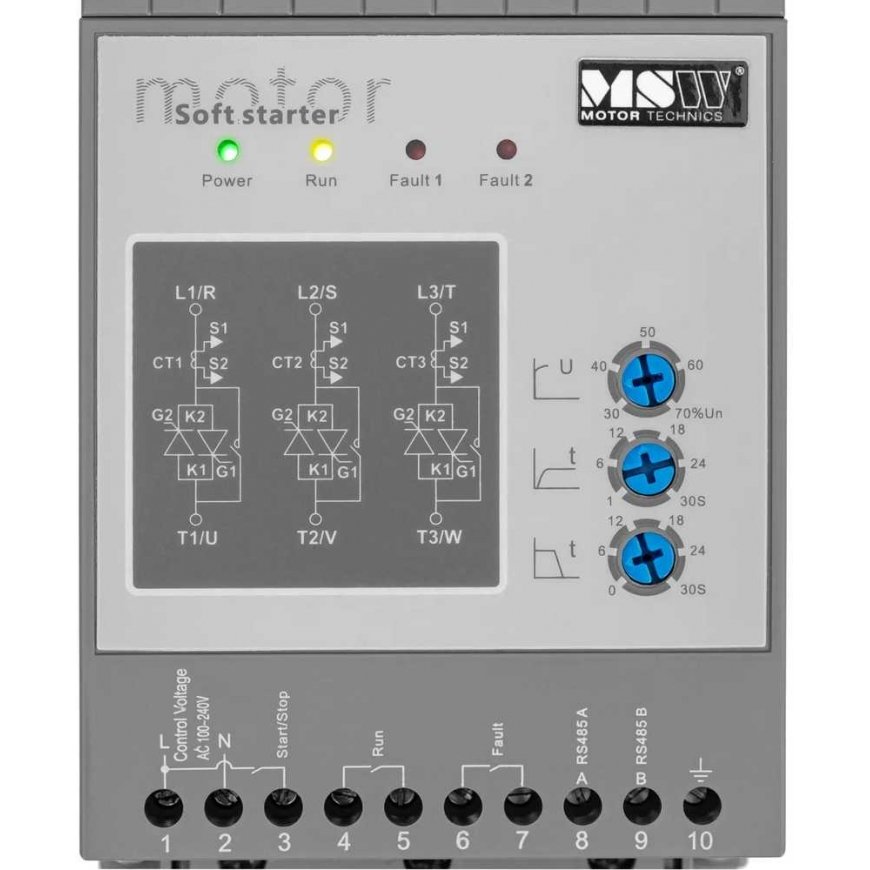 MSW Mīkstā palaišanas ierīce 3 A 1.5 kW 400 / 100-240 V – 5