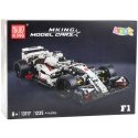 Lean Toys Construction Blocks Racing Car F1 White-Red 1235 pcs Lean Toys Construction Blocks Racing Car F1 White-Red 1235 pcs