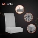 Комплект постельного белья Чехлы для стульев - 6 шт. светло-серый Ruhhy 25991