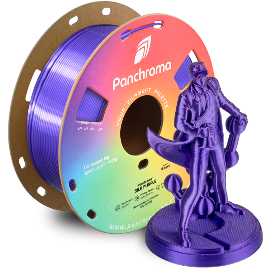 Polymaker Polimaker Panchroma PLA Silk 1.75мм 1кг - Шелковый Фиолетовый