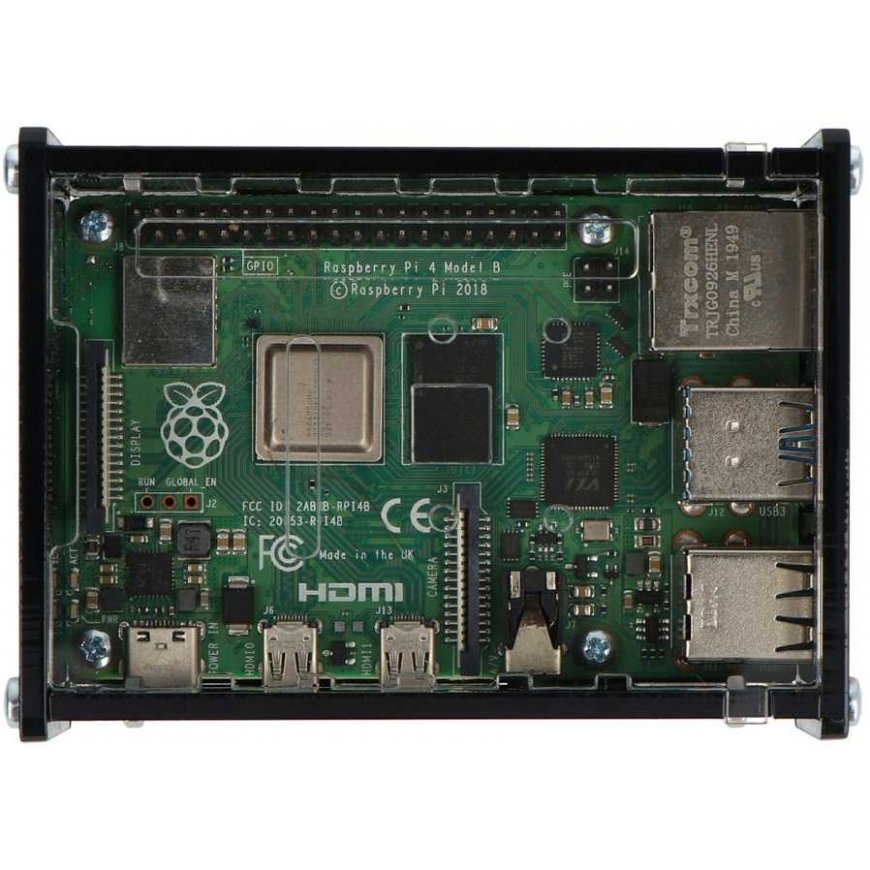 Gravlaser Raspberry Pi 4B -kotelolla säädettävä kamera-teline - musta – 3
