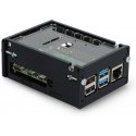 Gravlaser Raspberry Pi 4B korpuss ar regulējamu kameras turētāju - melns