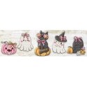 Letistitch Cross Stitch Kit 'Boo Crew Ornaments' 5 pcs. SLETIL9944