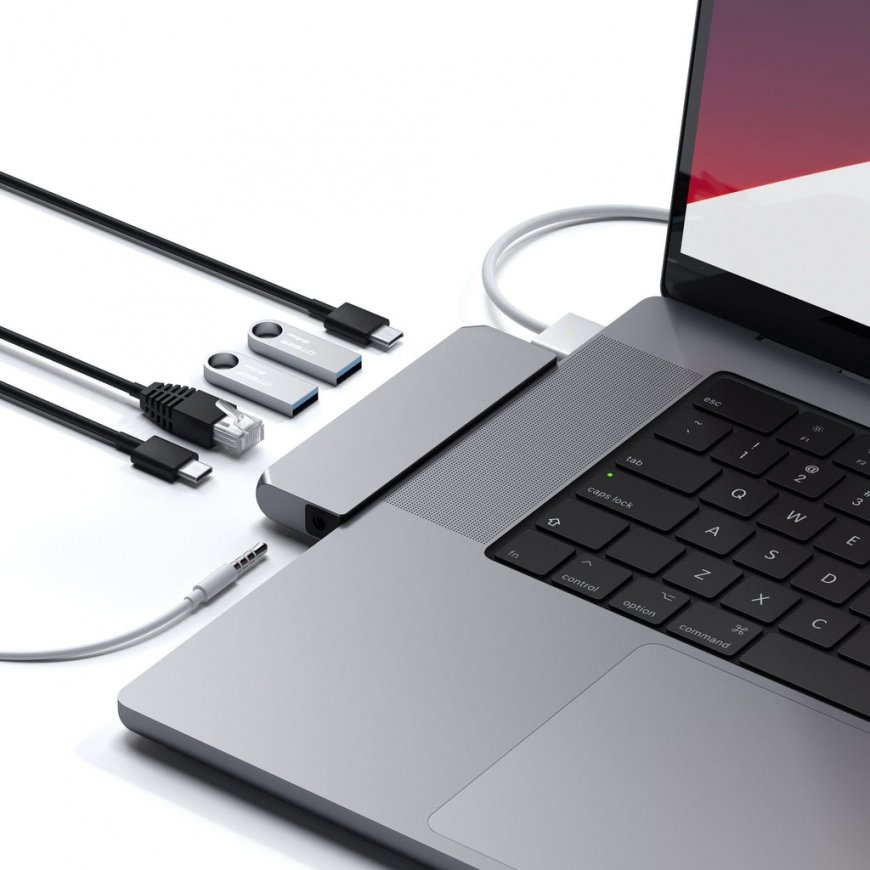 Satechi Pro Hub Mini Langallinen USB 3.2 Gen 1 (3.1 Gen 1) Type-C Harmaa – 3