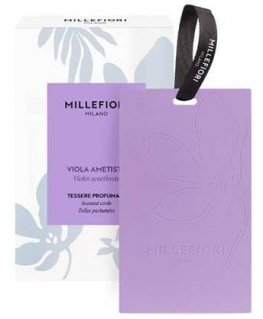 Millefiori Viola Ametista Scented Cards 3pcs