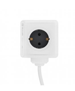 Tellur Power Cube Extended, Power strip 4 Outlets + 2xUSB ports, 1.5m cable white