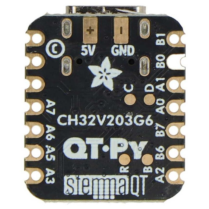 QT Py – plāksne ar CH32V203 mikroprocesoru – STEMMA QT – Adafruit 5996 – 2