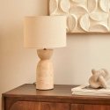 Lamp ERIN desk lamp with travertine base, Ø 28 x 47.5 cm Lamp ERIN desk lamp with travertine base, Ø 28 x 47.5 cm