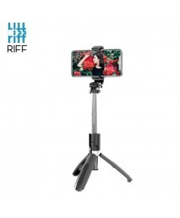 Riff L02 Universal wireless selfie stick (expand 100cm) with Tripod / Shutter button Juodas