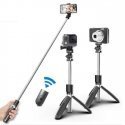 Riff L02 Universal wireless selfie stick (expand 100cm) with Tripod / Shutter button Black Riff L02 Universal wireless selfie stick (expand 100cm) with Tripod / Shutter button Black