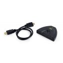 Gembird DSW-HDMI-35 interfeisa centrmezgls Melns Gembird DSW-HDMI-35 interfeisa centrmezgls Melns