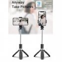 Riff L02 Universal wireless selfie stick (expand 100cm) with Tripod / Shutter button Black Riff L02 Universal wireless selfie stick (expand 100cm) with Tripod / Shutter button Black