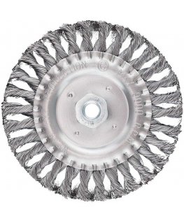 Graphite Multi-wire disc brush 150 mm, twisted wire, steel, M14