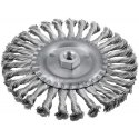 Graphite Multi-wire disc brush 150 mm, twisted wire, steel, M14 Graphite Multi-wire disc brush 150 mm, twisted wire, steel, M14