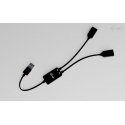 i-tec USB-A Cable HUB 2 port (2x USB-A) USB-kaabel USB 3.2 Gen 1 (3.1 Gen 1) 0,1 m USB A 2 x USB A M