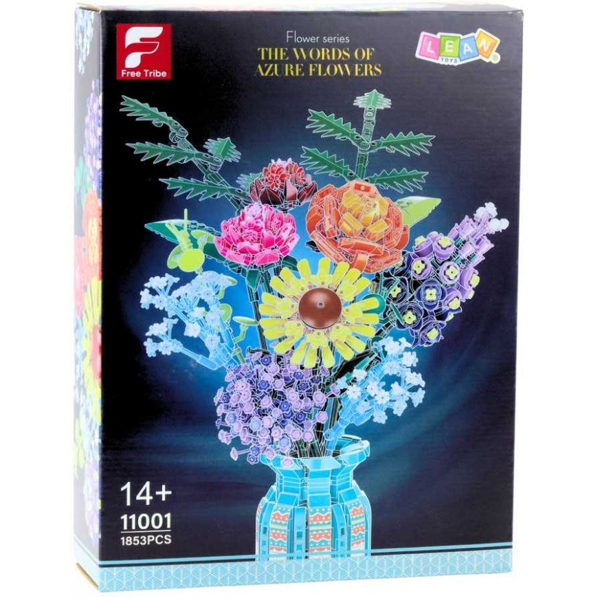 Lean Toys Constructor Flower Bouquet in a Vase 1853 pcs. – 3
