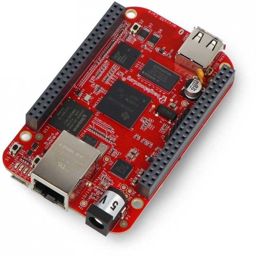 BeagleBone Juodas Industrial – ARM Cortex A8 1 GHz plėtros plokštė – 512 MB RAM + 4 GB eMMC